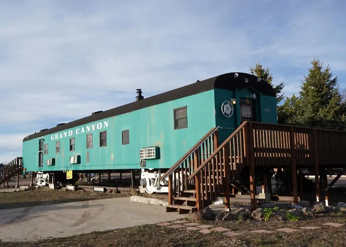 Historic Rail Car On Route 66