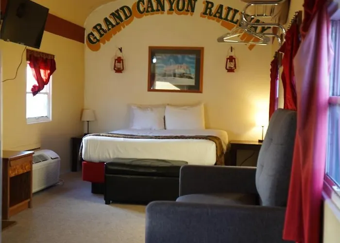 Historic Rail Car On Route 66